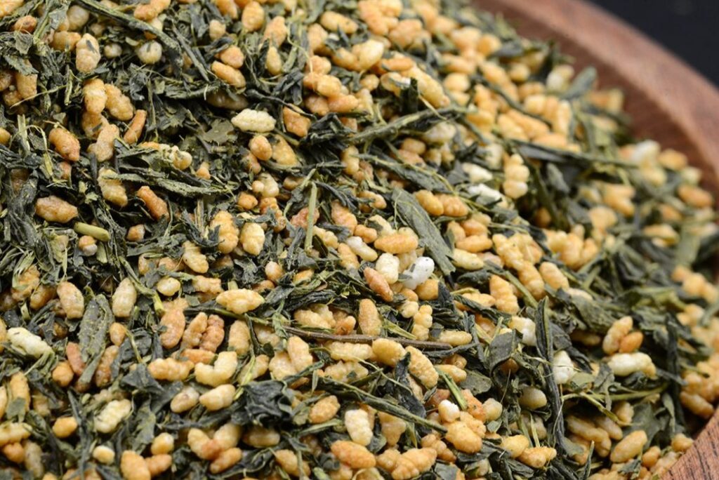 Genmaicha Hoshino Seichaen tè verde giapponese con riso tostato 2