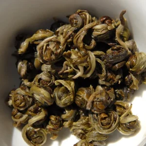 Moli Long Zhu tè verde cinese aromatizzato al gelsomino