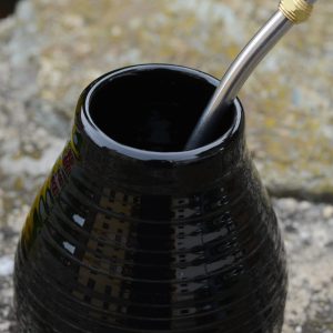 Calabaza Ebano in ceramica per yerba mate