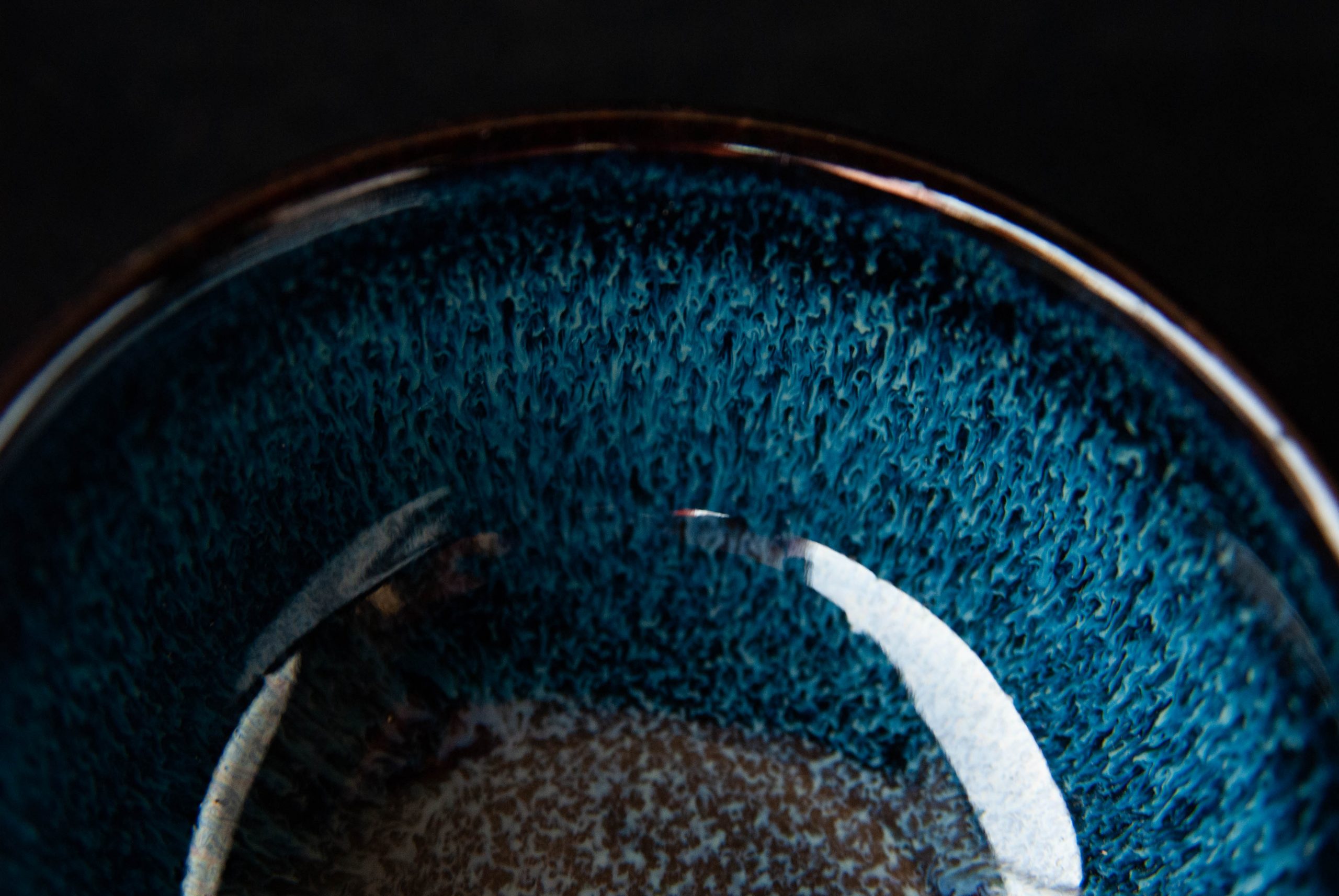 Tazzina blu cobalto in ceramica per tè
