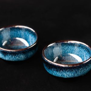 Tazzina blu cobalto in ceramica per tè