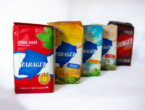 Selezione 5 Yerba Mate TARAGUI SABORIZADA, AROMATIZZATA Taragui Tradicional, Taragui Maracuya Tropical, Taragui Energia, Taragui Citricos del litoral, Taragui Naramnja del oriente-6