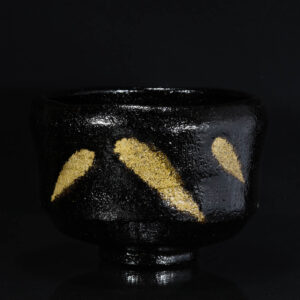 Keiraku Ito Kuro Raku Chawan raku ware japanese handmade ceramic-25