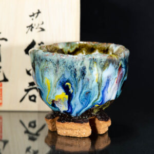 Tazza da sake Seigan Yamane Japanese ceramic handmade-10