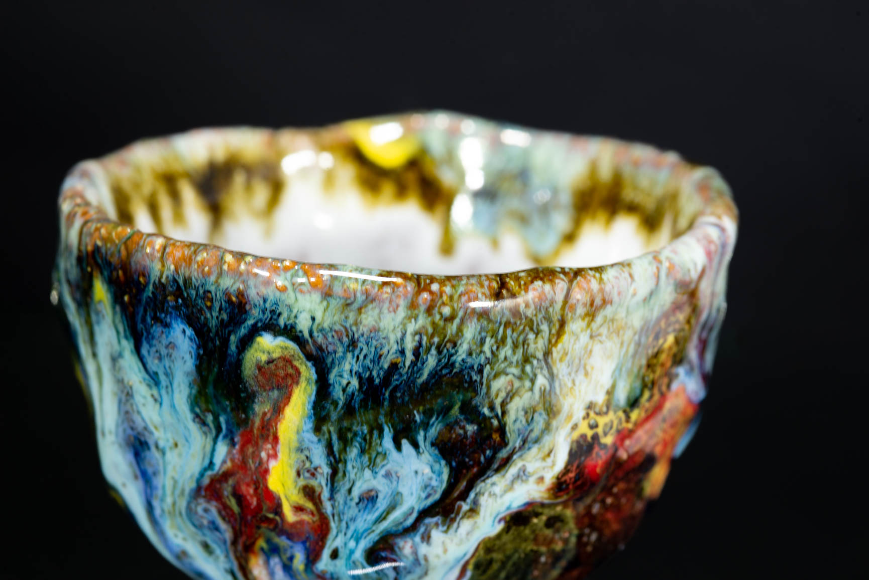 Tazza da sake Seigan Yamane Japanese ceramic handmade-10