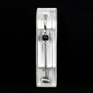 Bombilla Bomba Set Nero per Chimarrao acciaio inox-3