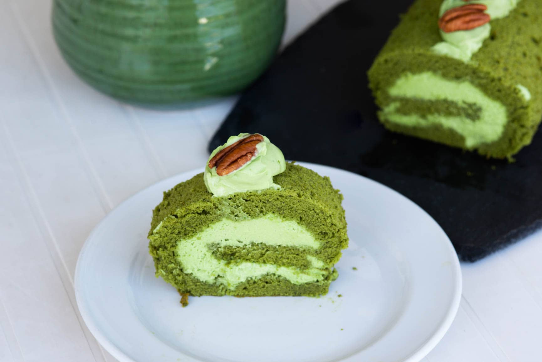 Rotolo al tè matcha (Matcha roll cake)- la ricetta perfetta-11