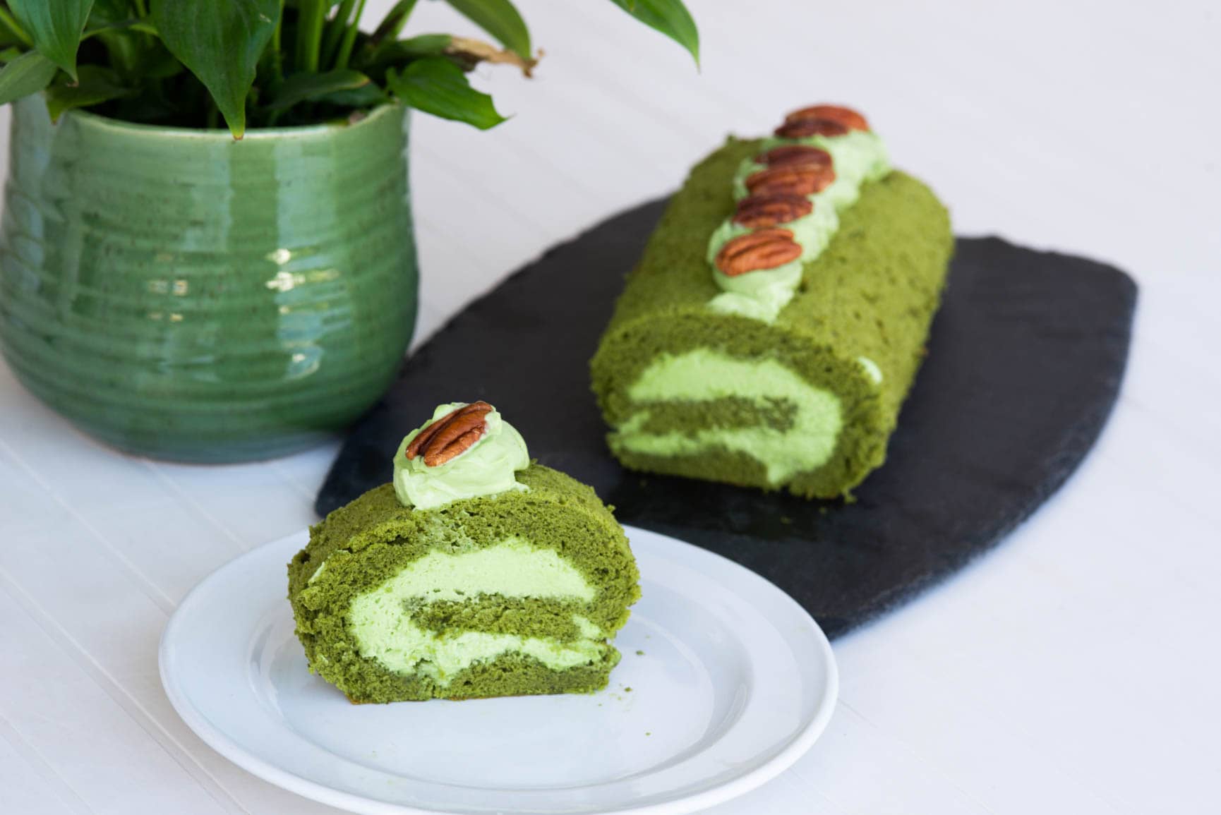 Rotolo al tè matcha (Matcha roll cake)- la ricetta perfetta-6