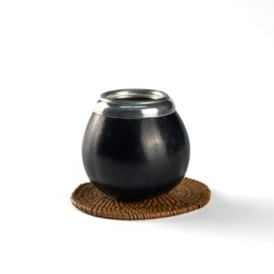 Mate calabaza classica nera accessorio per Yerba Mate3Mate calabaza classica nera accessorio per Yerba Mate3