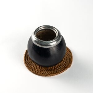 Mate calabaza classica nera accessorio per Yerba Mate3